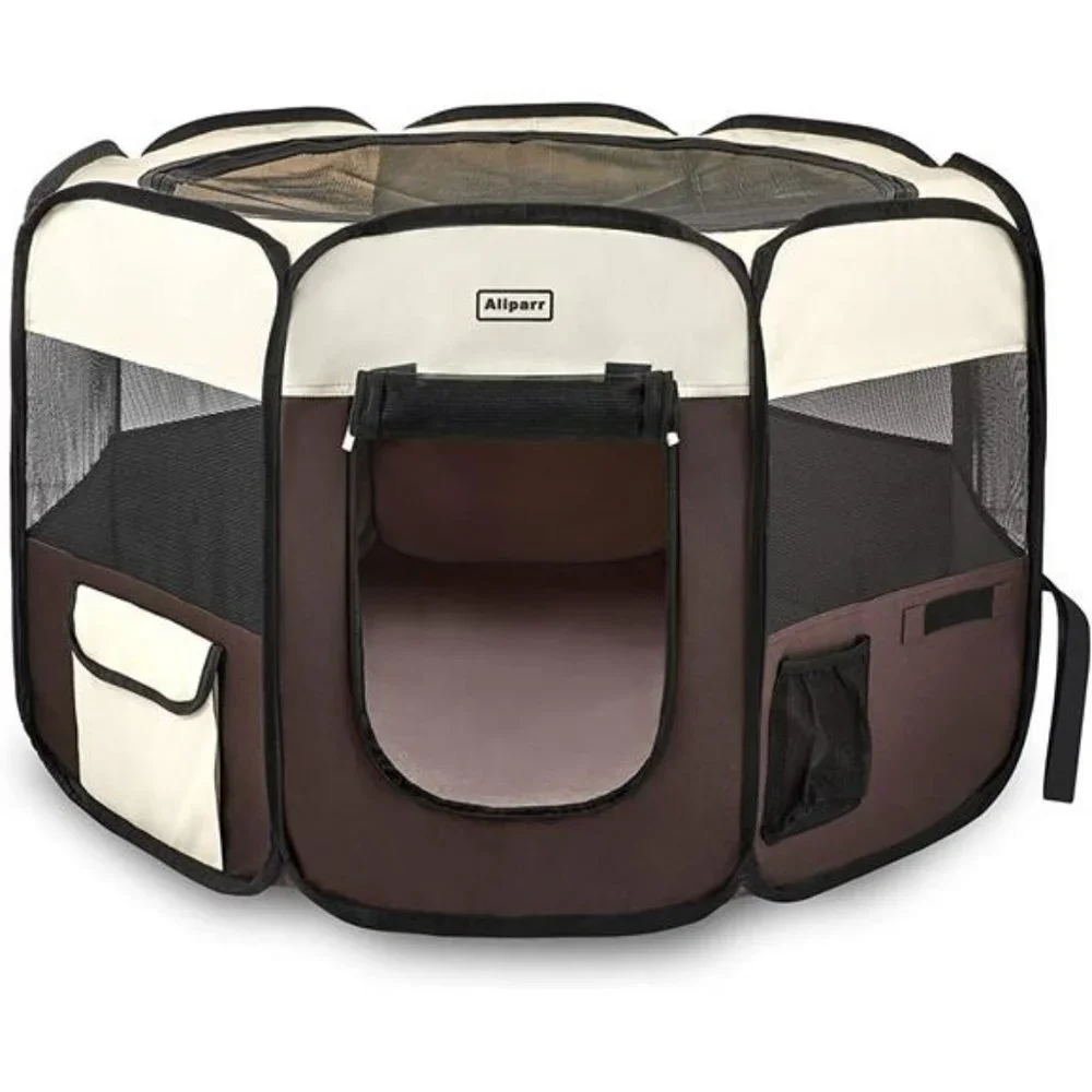 Portable Pet Playpen Foldable Kennels Playpen for Dog&Cat Carrying Case